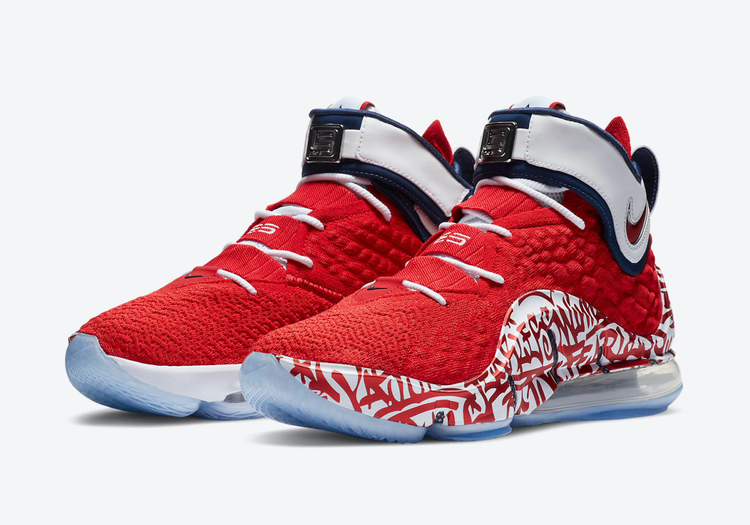 Nike LeBron 17 Red Graffiti Remix CT6047-600 Release Info