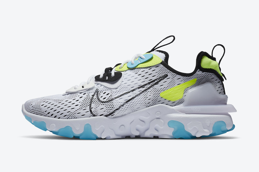 Nike React Vision Worldwide White Volt Blue Fury CT2927-100 Release Date Info