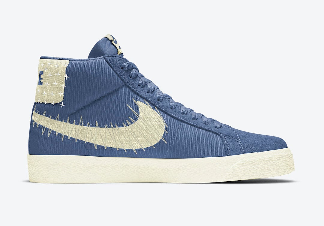Nike SB Blazer Mid Premium Sashiko Mystic Navy CT0715-400 Release Date Info