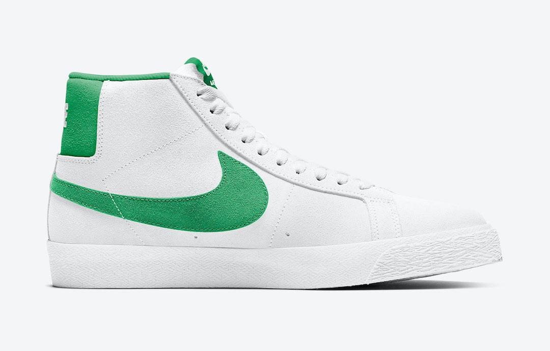 Nike SB Blazer Mid White Green 864349-106 Release Date Info
