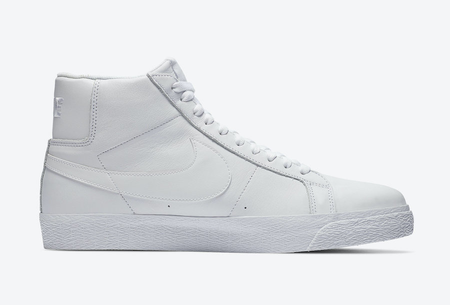 Nike SB Zoom Blazer Mid Triple White 864349-105 Release Date Info