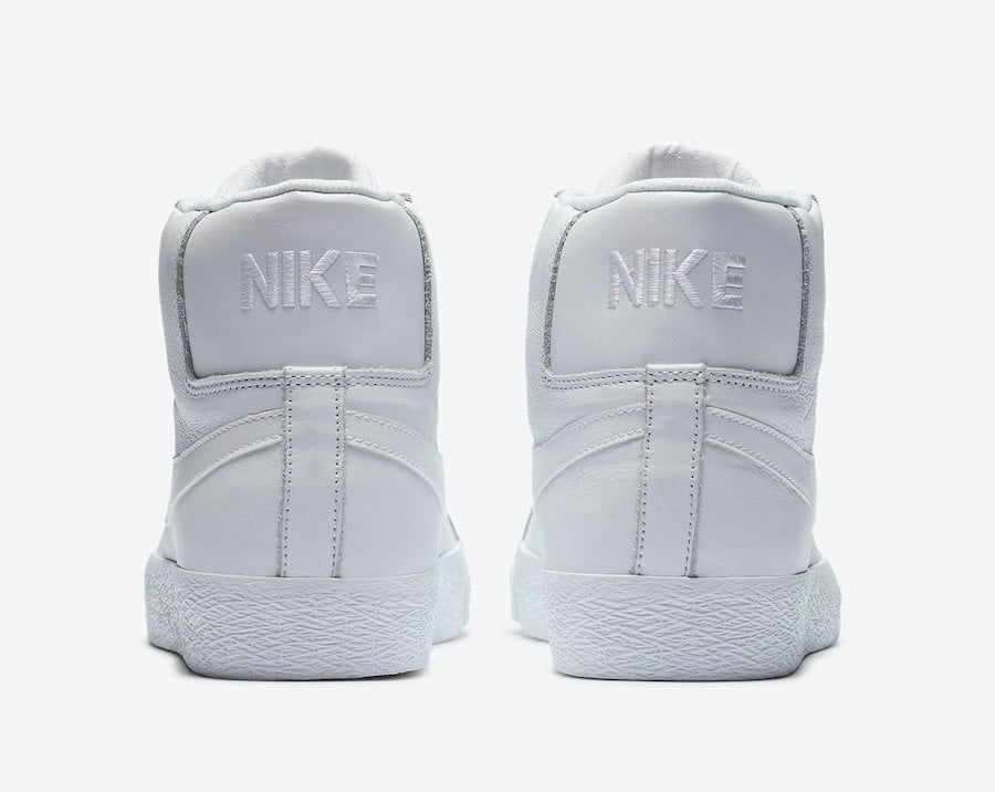 Nike SB Zoom Blazer Mid Triple White 864349-105 Release Date Info