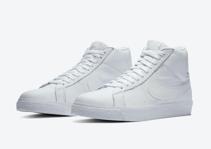 triple white nike blazer