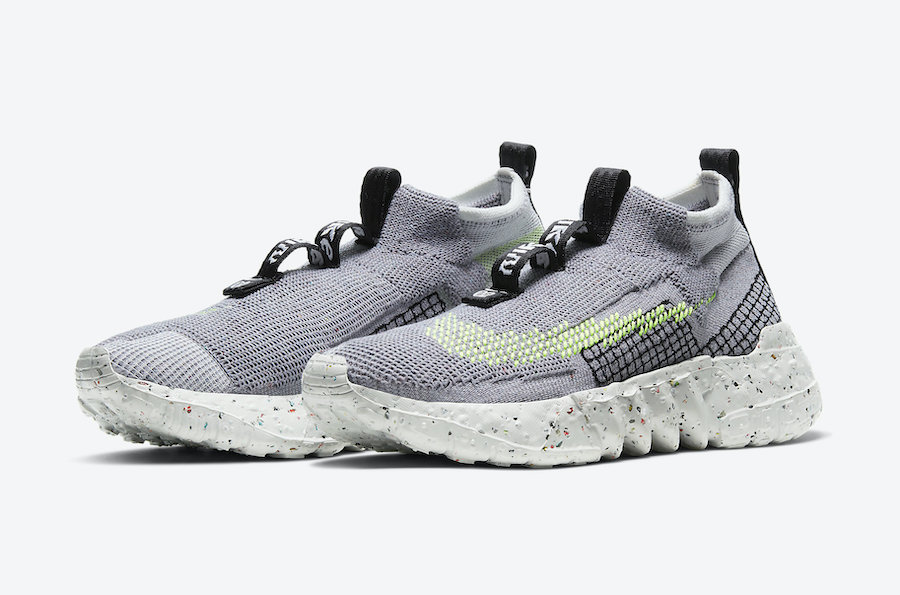 Nike Space Hippie 02 Grey Volt CQ3988-002 Release Date Info Nike Space Hippie 02 Grey Volt CQ3988-002 Release Date Info