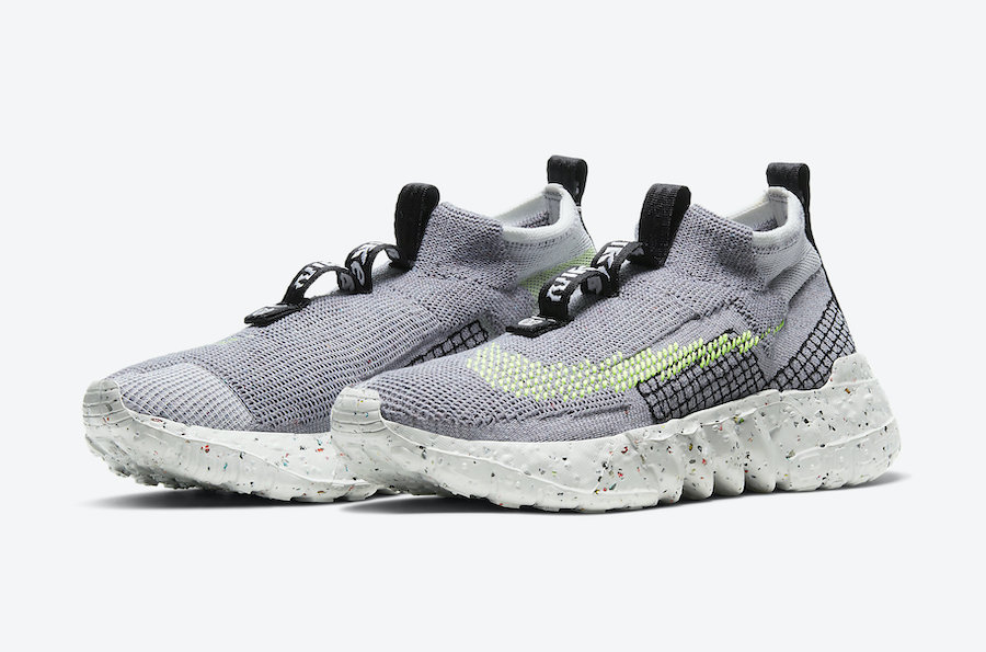 Nike Space Hippie 02 Grey Volt CQ3988-002 Release Date Info