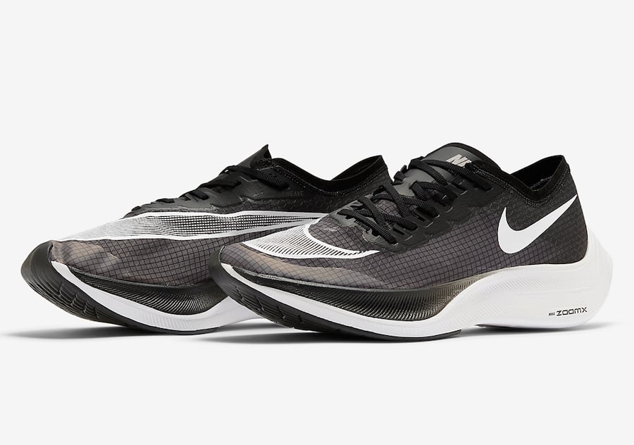 Nike ZoomX VaporFly NEXT% in Black and White