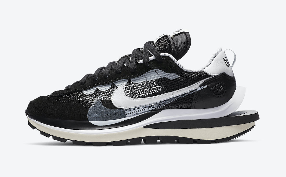 Sacai Nike VaporWaffle Black CV1363-001 Release Date