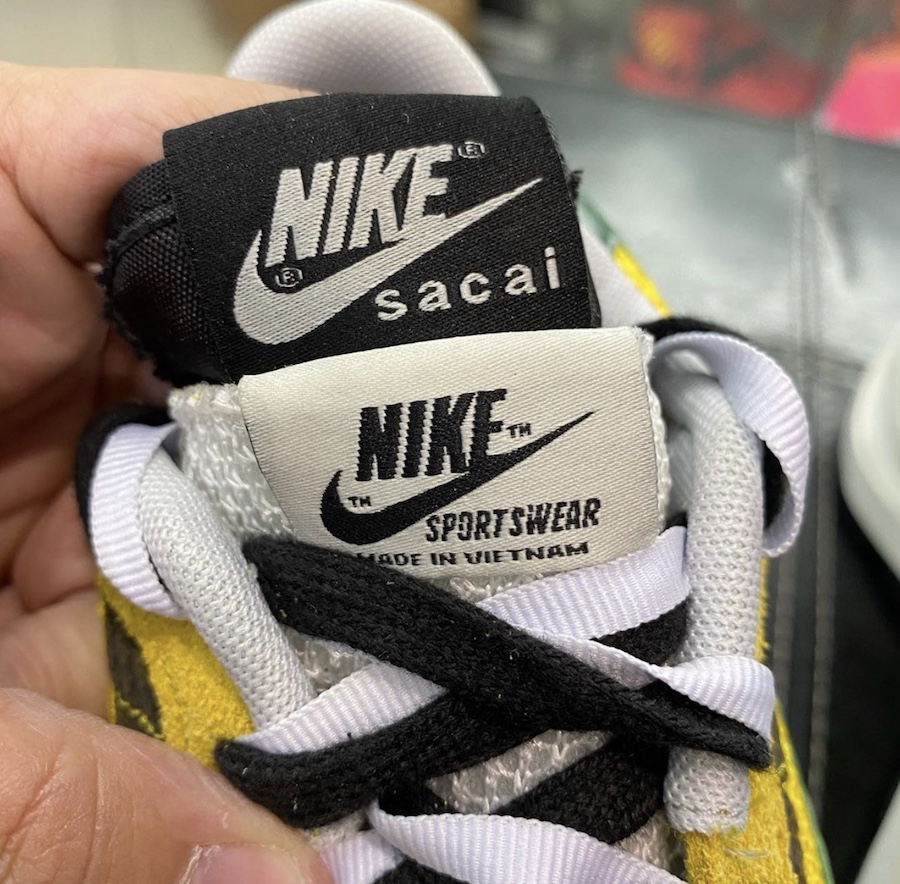 sacai Nike VaporWaffle Tour Yellow Stadium Green CV1363-700 Release Date Info