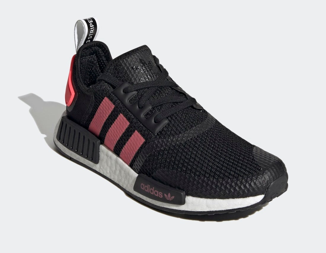adidas NMD R1 Black Signal Pink FV9153 Release Date Info