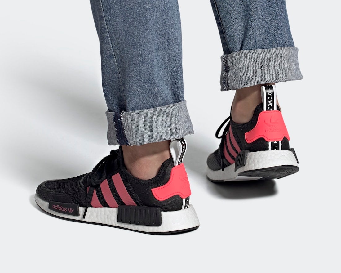 adidas nmd r1 black and pink