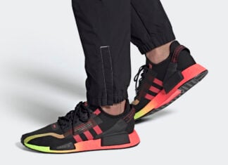 adidas nmd r1 green pink