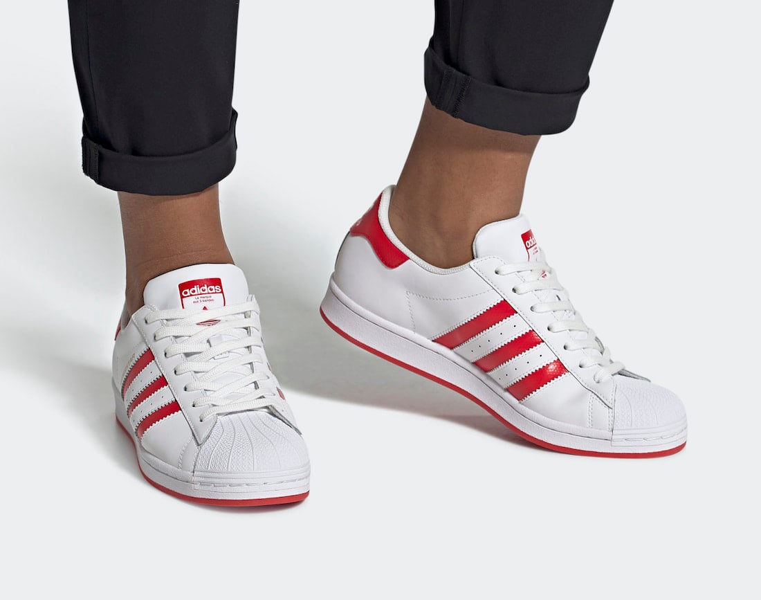 adidas superstar red