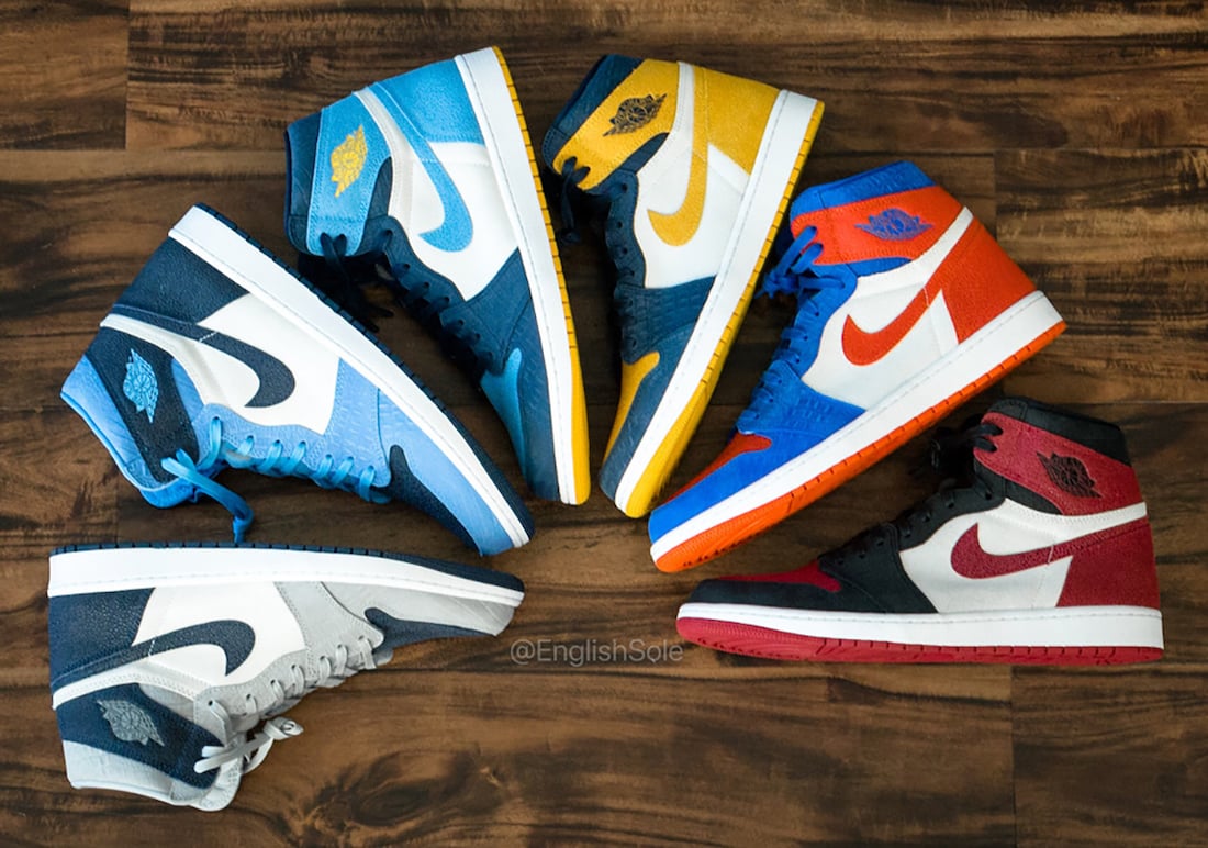 Here is the Entire Air Jordan 1 College 2020 PE Collection