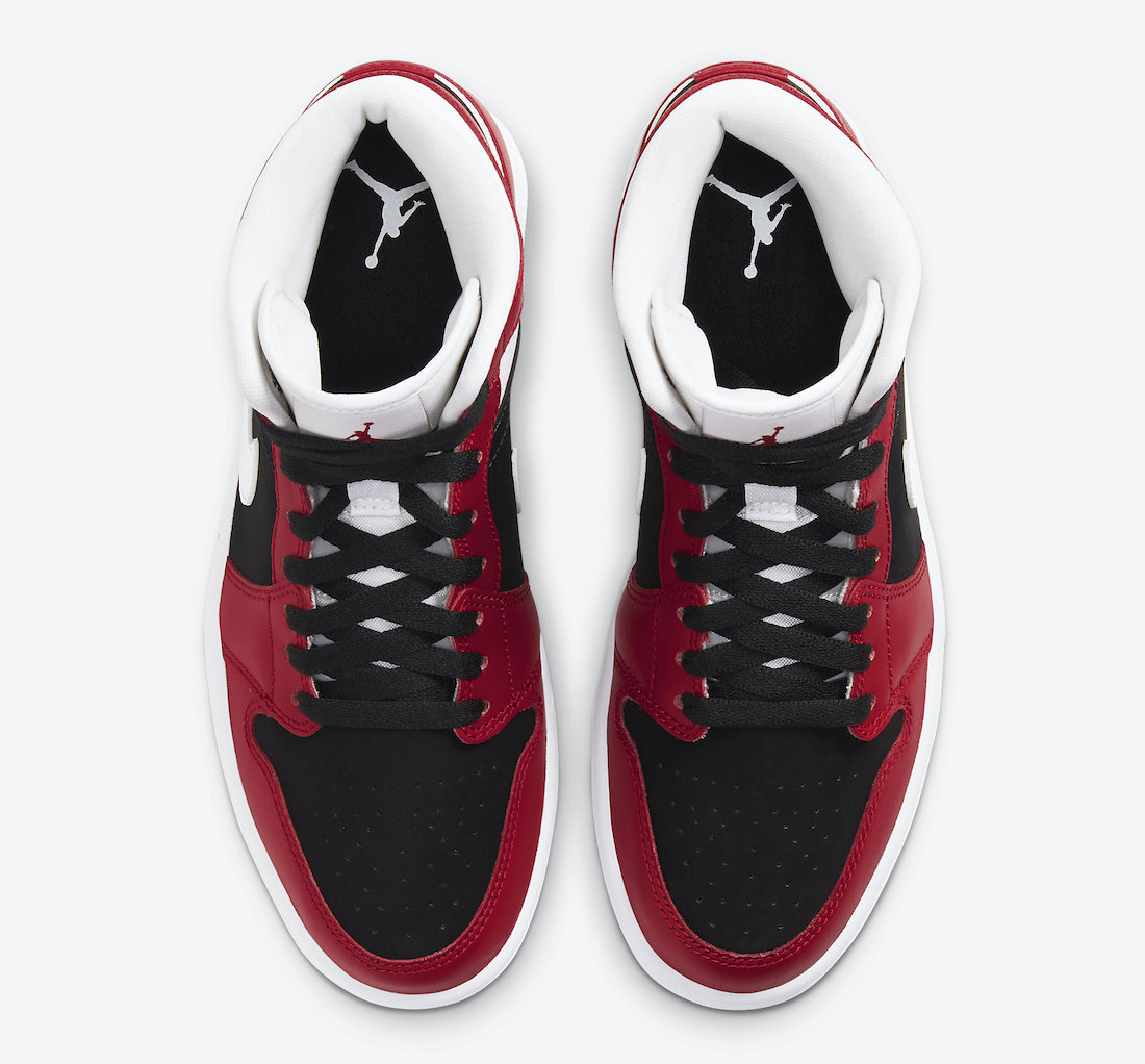 Air Jordan 1 Mid Red White Black BQ6472-601 Release Date Info