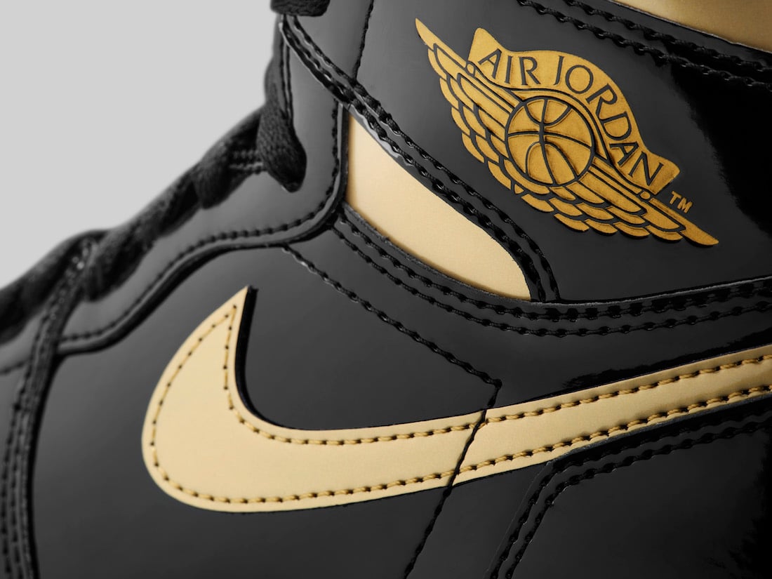Air Jordan 1 Retro High OG Black Gold 555088-032 Release Info