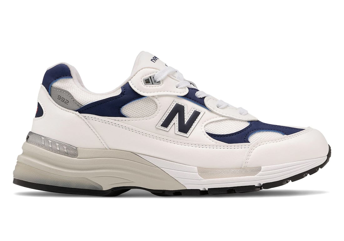 navy blue and white new balance