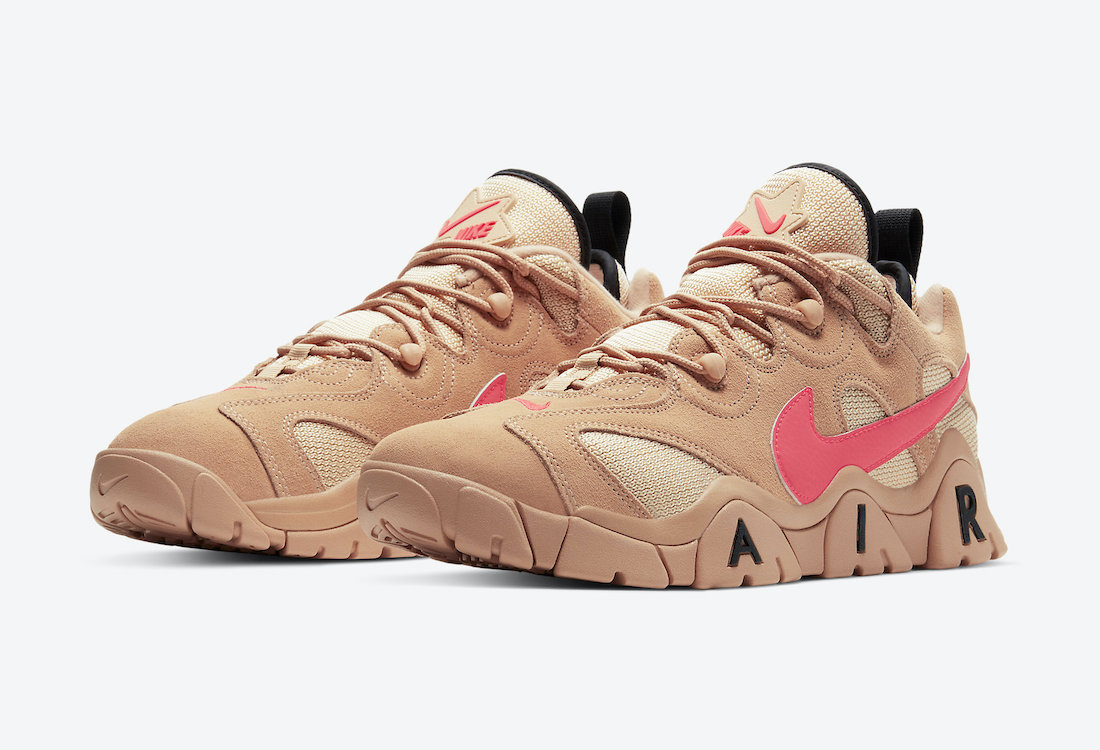 Nike Air Barrage Low Vachetta Tan Laser Crimson CT2290-200 Release Date Info