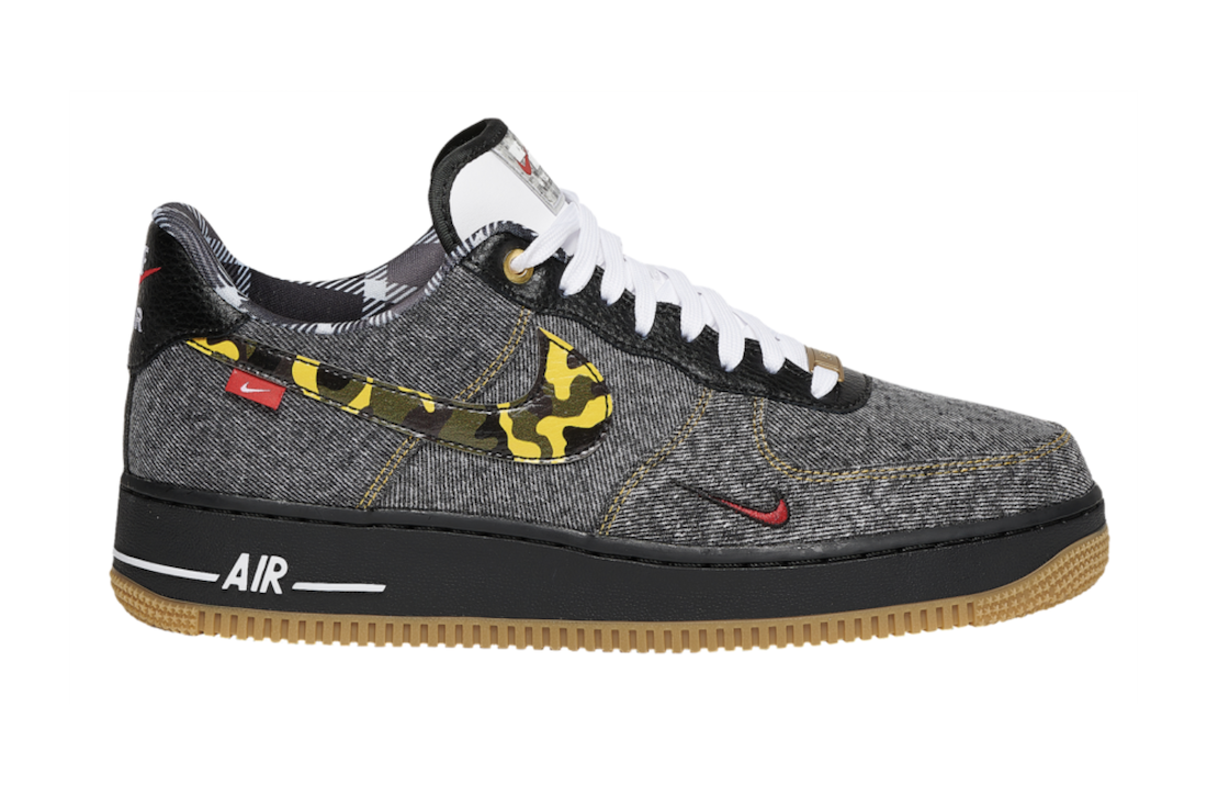 nike air force 1 camo grey