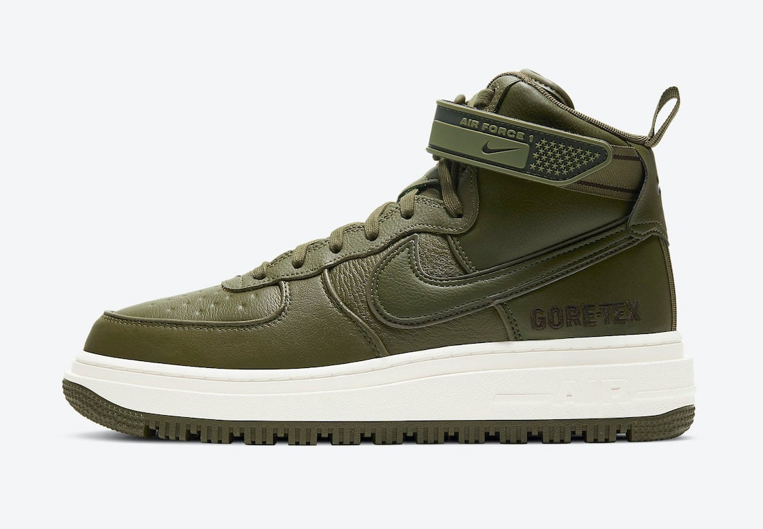Nike Air Force 1 Gore-Tex Boot Medium Olive CT2815-201 Release Date Info