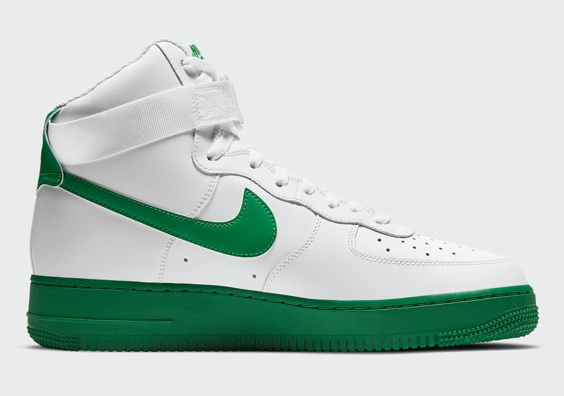 nike air force high tops green