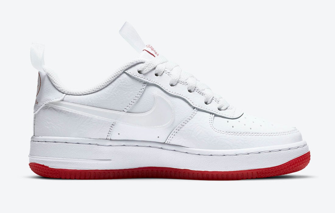 Nike af1 rose Air Force 1 Rose White University Red CN8534-100 Release Date