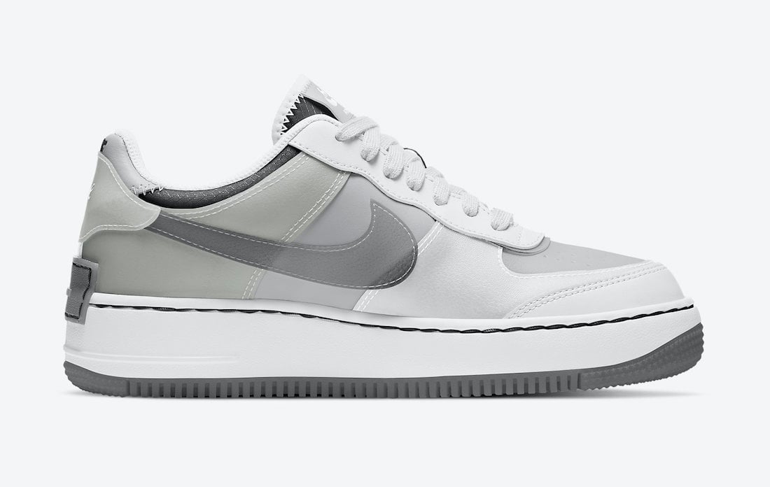 Nike Air Force 1 Shadow Particle Grey CK6561-100 Release Date Info