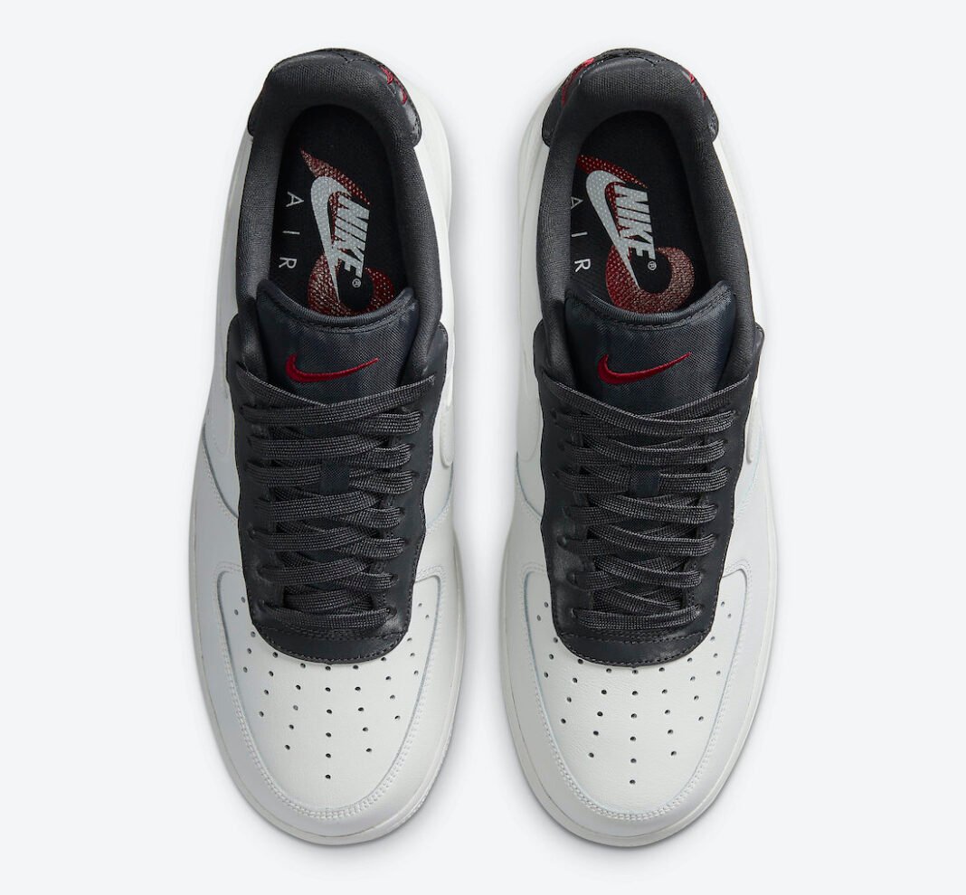 black red white air force 1