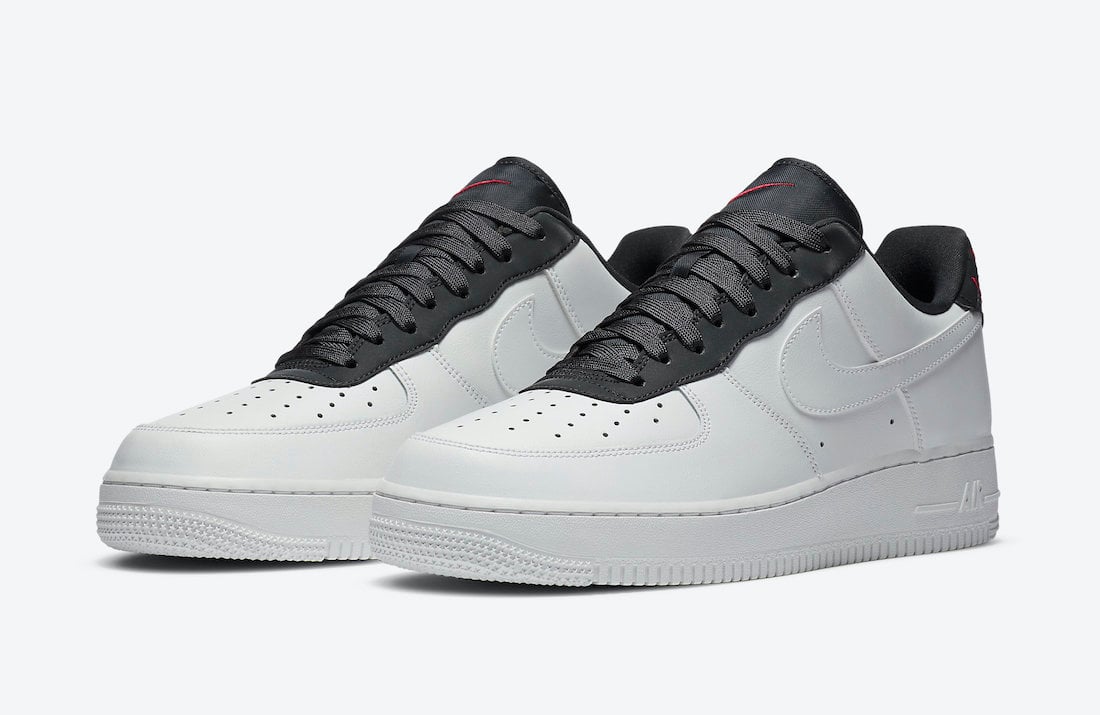 nike air force 1 black red white