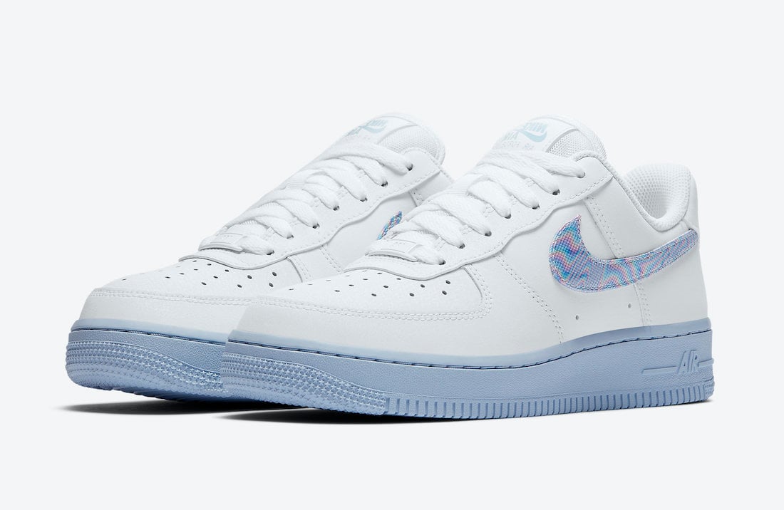 air force 1 white light blue