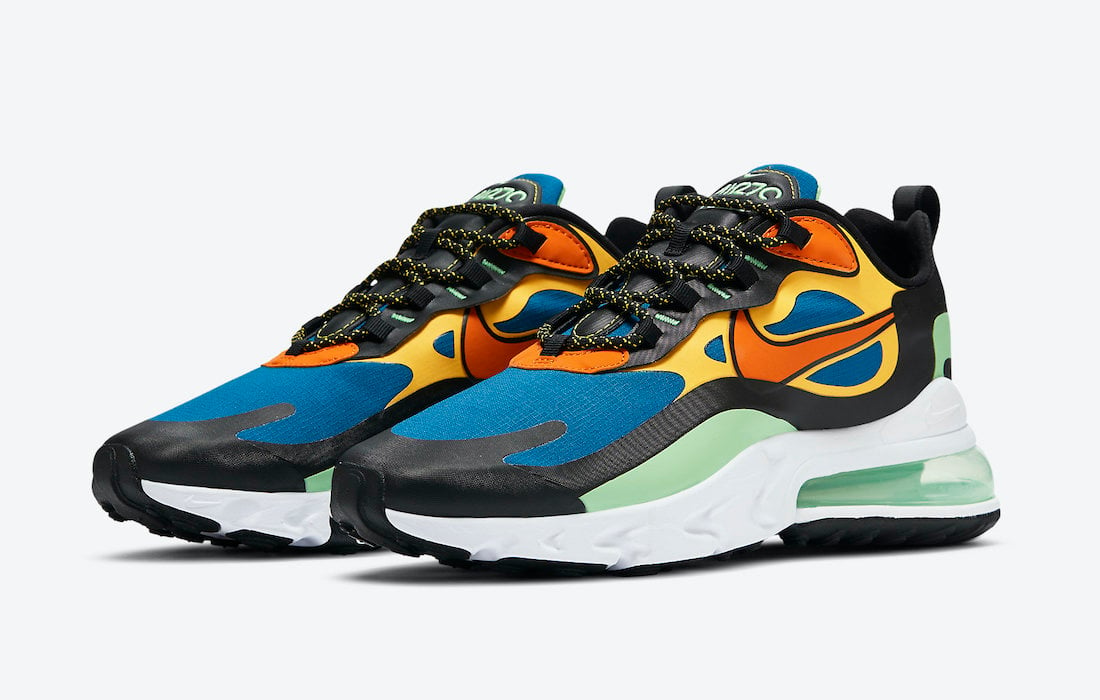 Nike Air Max 270 React Releasing in Green Abyss and Laser Orange