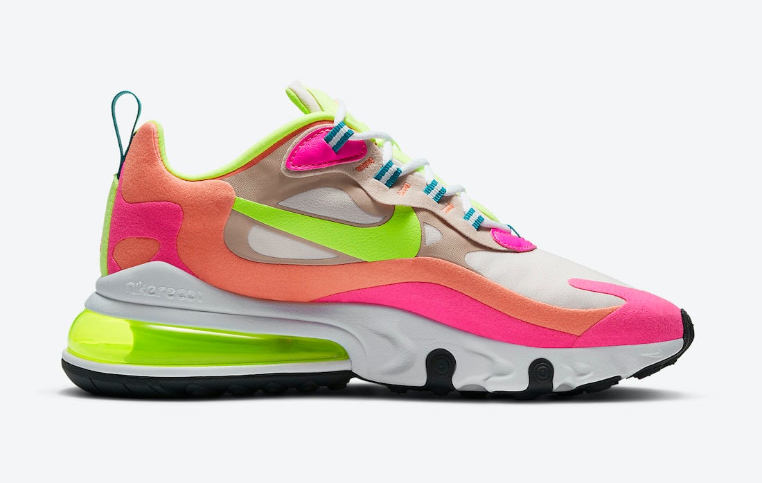 Nike Air Max 270 React Pink Volt Orange DC1863-600 Release Date Info