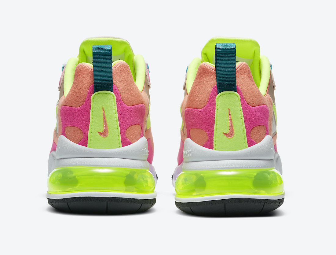 Nike Air Max 270 React Pink Volt Orange DC1863-600 Release Date Info