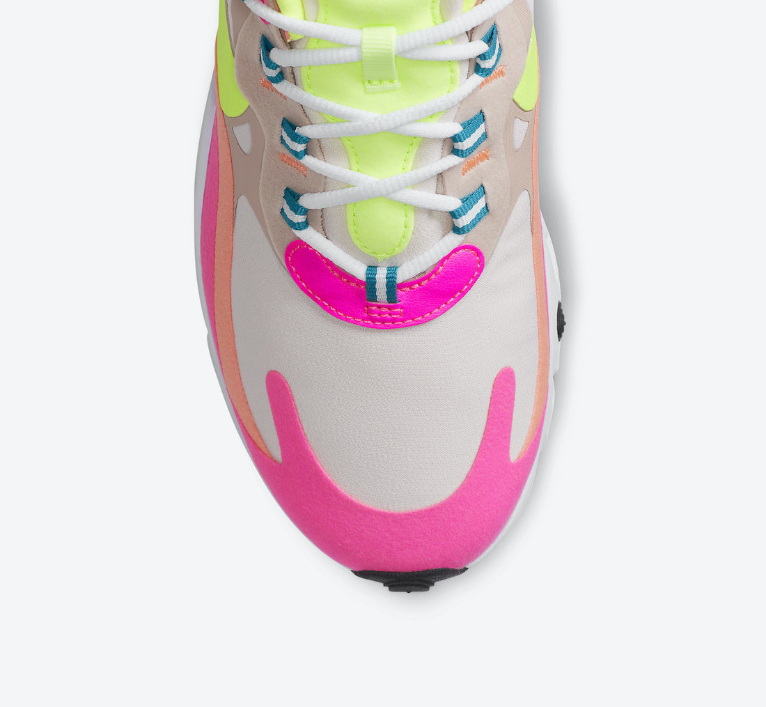 Nike Air Max 270 React Pink Volt Orange DC1863-600 Release Date Info