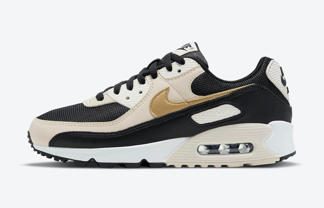 nike air max black with gold swoosh