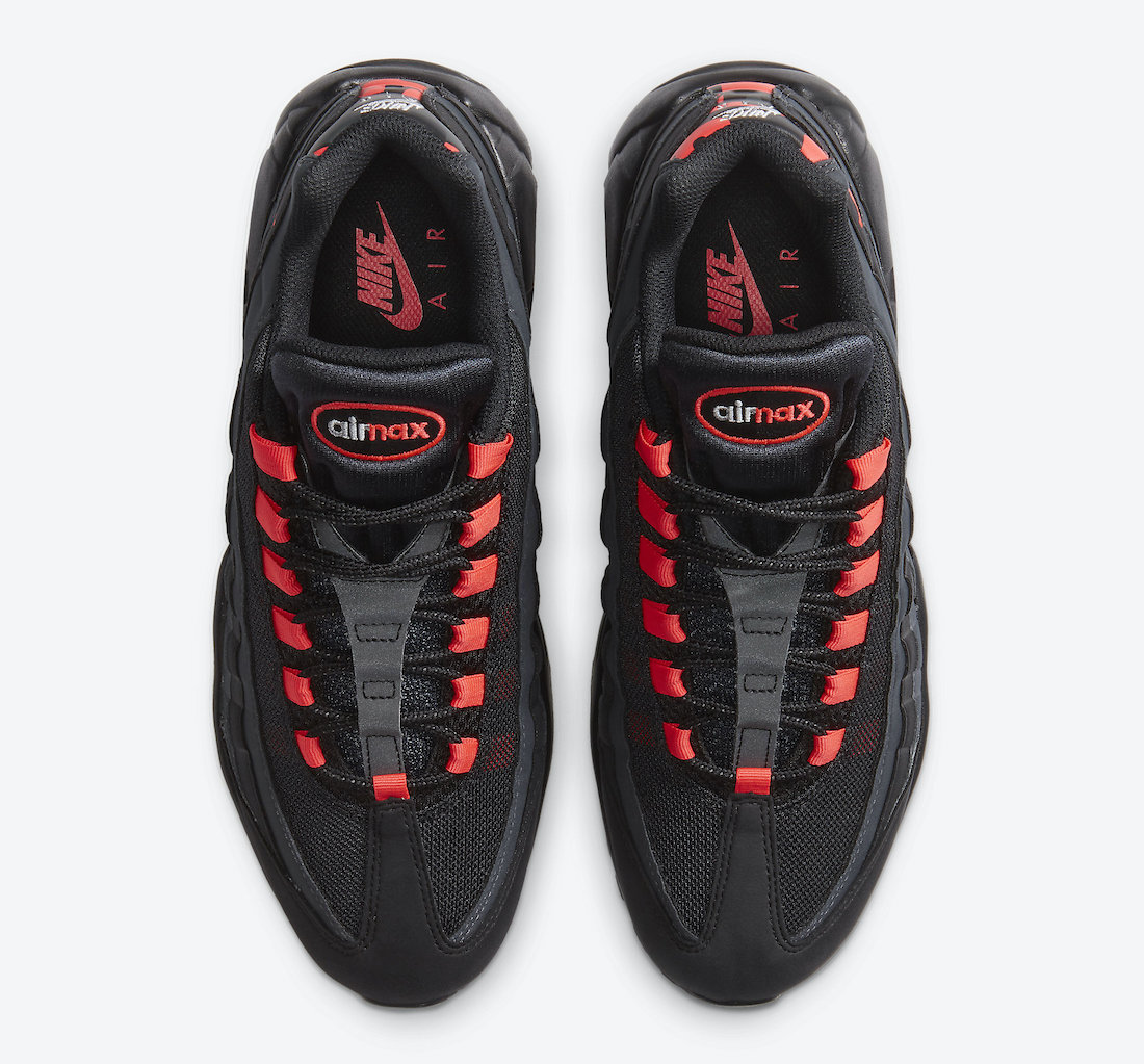 Nike Air Max 95 Black Laser Crimson DA1513-001 Release Date Info