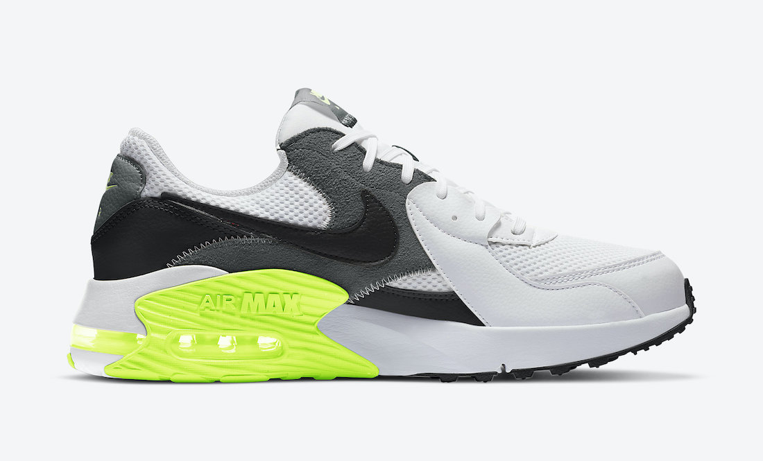 Nike Air Max Excee White Grey Black Volt CD4165-114 Release Date Info