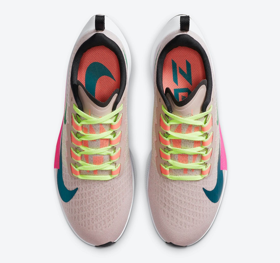 Nike Air Zoom Pegasus 37 Premium Barely Rose Pink Bright Spruce CQ9977-600 Release Date Info