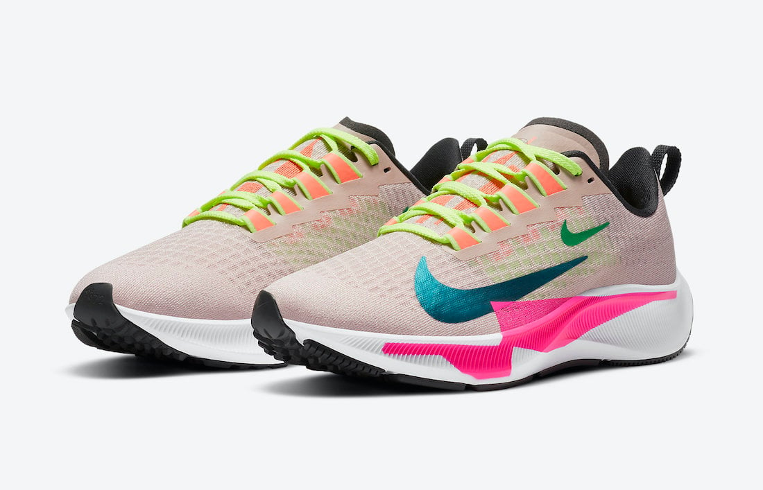 Nike Air Zoom Pegasus 37 Premium Barely Rose Pink Bright Spruce CQ9977-600 Release Date Info