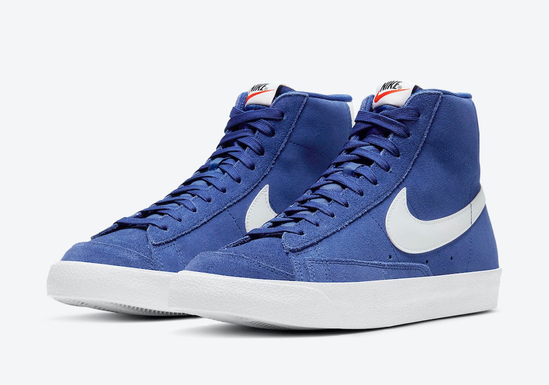 nike blazer suede blue