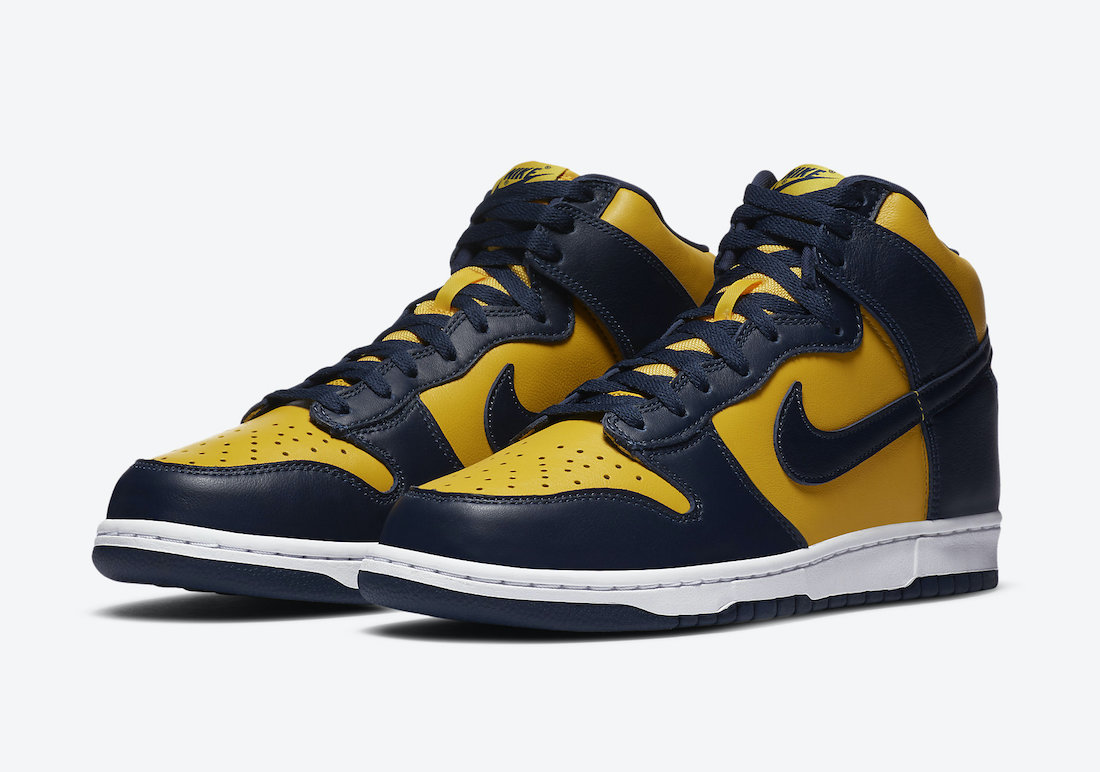 Nike Dunk High ‘Michigan’ Releases on September 23rd