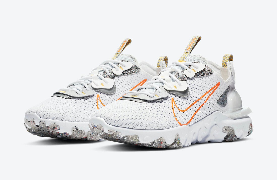 Nike React Vision ‘Laser Orange’ Features Recycled Materials
