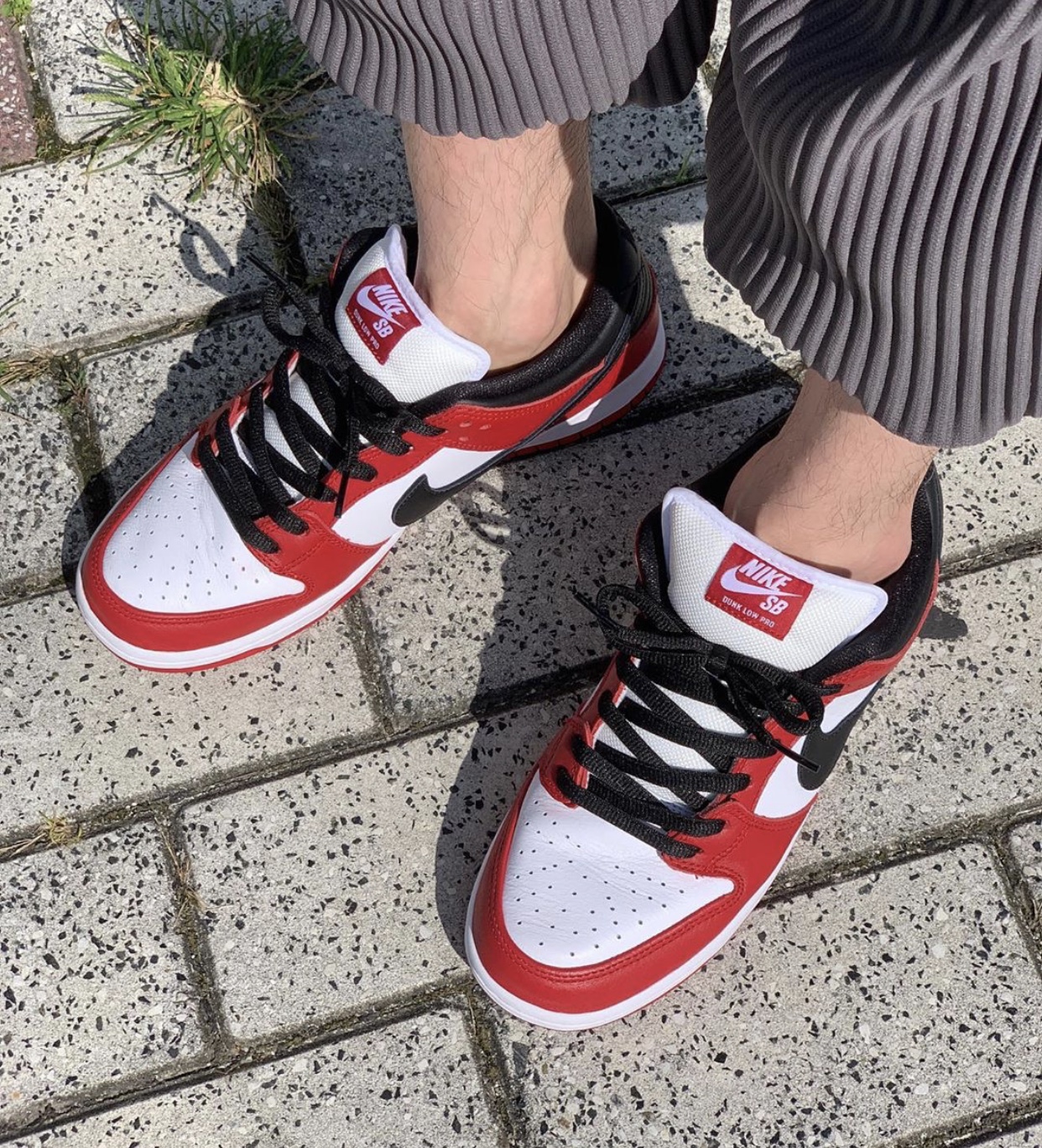 Nike SB Dunk Low Chicago BQ6817-600 On Feet