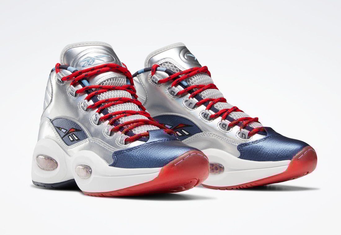 Reebok Question Mid OG Meets OG Silver Navy Red FZ1366 Release Date