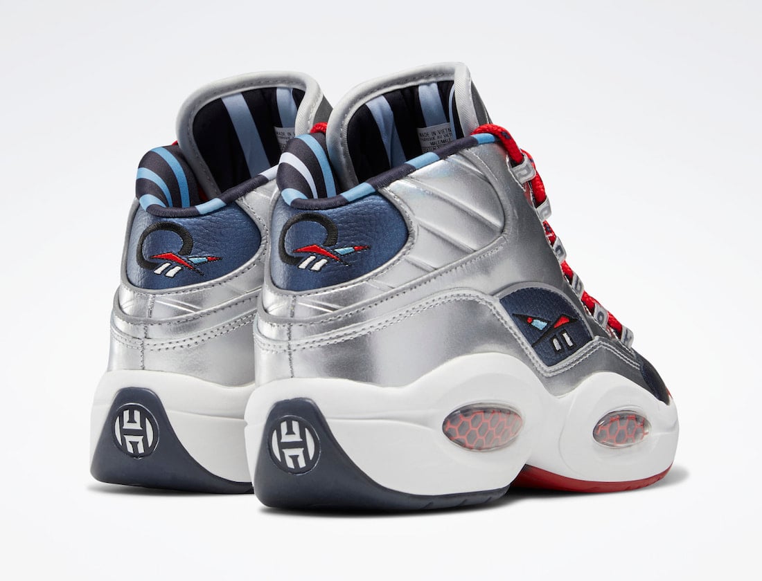 Reebok Question Mid OG Meets OG Silver Navy Red FZ1366 Release Date