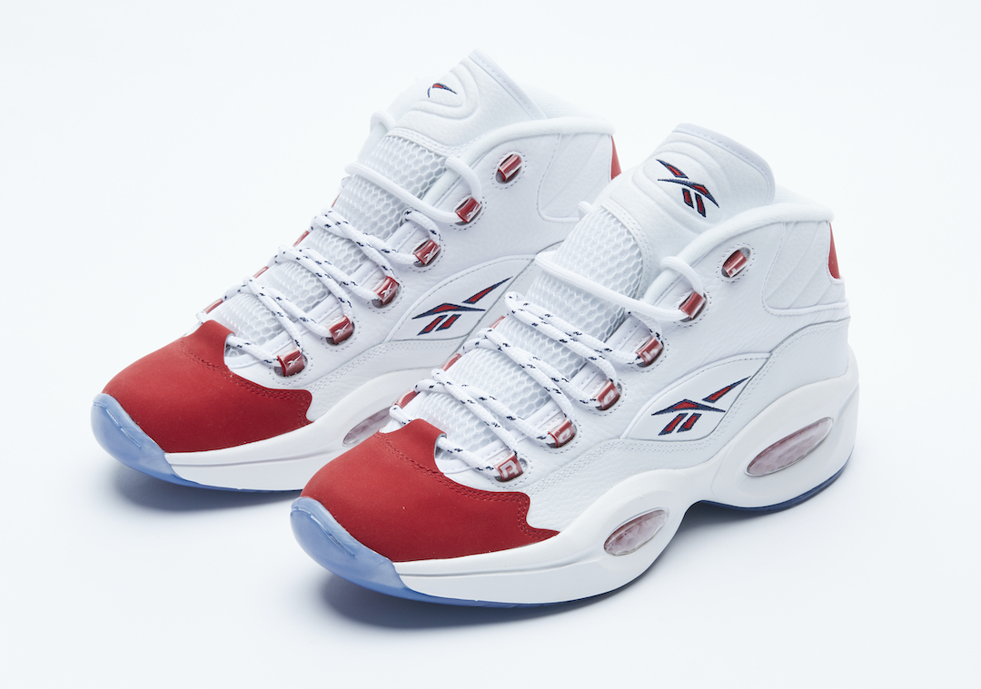 Reebok Question Mid Suede Red Toe 2020 FY1018 Release Date Info