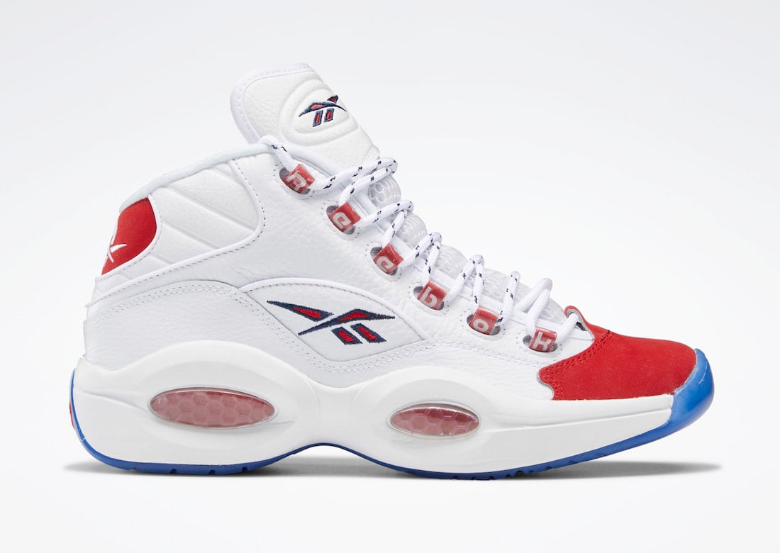 reebok question mid red toe