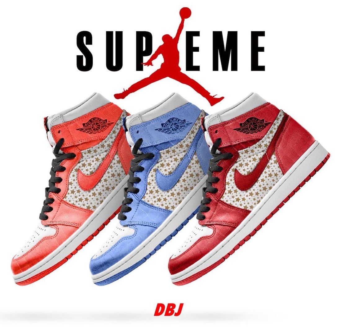 Supreme Air Jordan 1 Release Date Info Supreme Air Jordan 1 Release Date Info