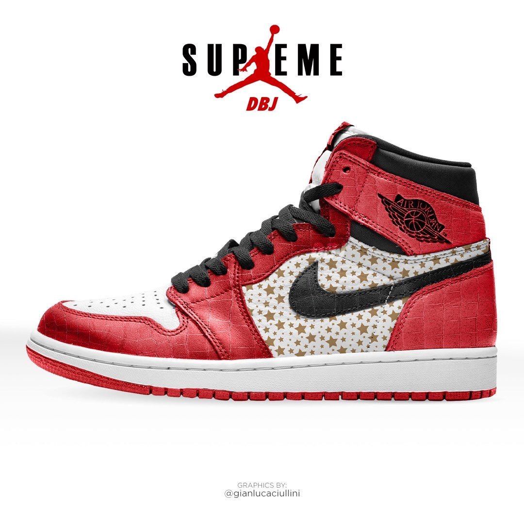 Supreme Air Jordan 1 Varsity Red