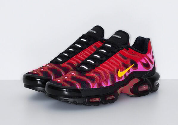 supreme nike air max plus white red