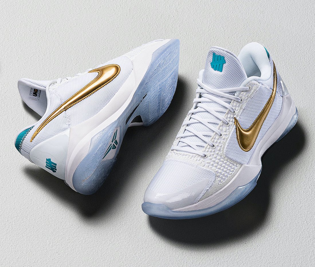 kobe 5 protro undefeated metallic gold